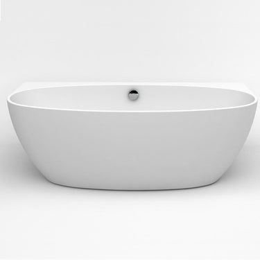 Eviva Jasmine 60″ Freestanding White Acrylic Bathtub Bathroom Vanity Eviva